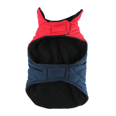 Red Quilted Field Jacket for Dogs