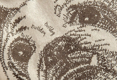 Bull Dog Tote Bag "dog rule #1: blame the cat"