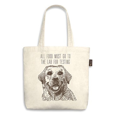 Labrador Tote Bag "all food must go to the lab"