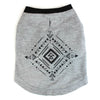 Tribal Print Gray T-Shirt for Dogs