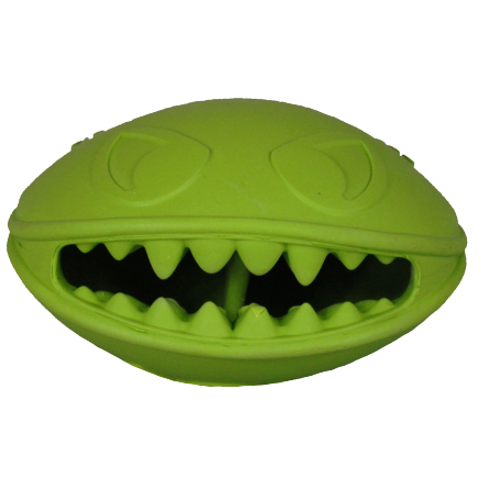 Green Monster Mouth Treat Ball Dog Toy