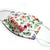Butterfly Floral White, 100% Cotton Basic Face Mask (no nose wire, no pocket)
