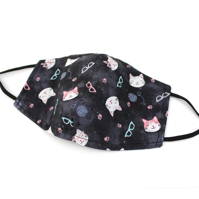 Crafty Cats, 100% Cotton Basic Face Mask (no nose wire, no pocket)
