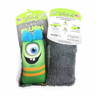 Green Monster Dog Toy with no squeakers