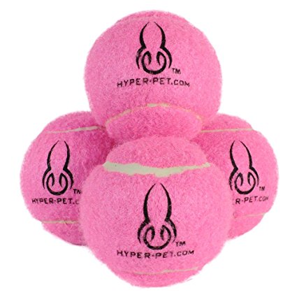 Hyper Pet Pink Tennis Balls, 4 pack