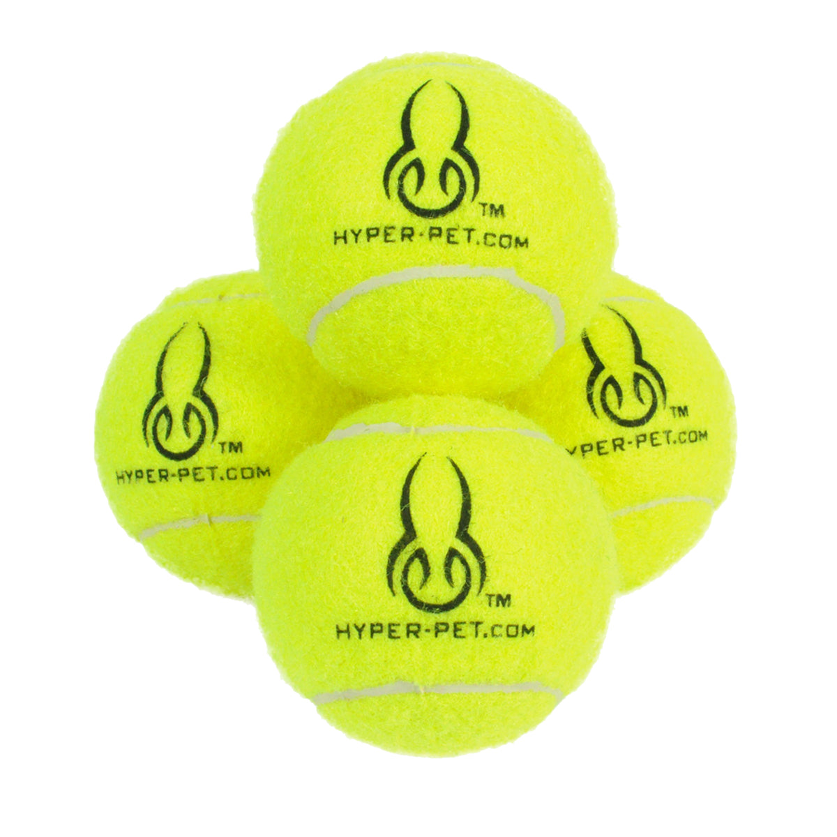 Hyper Pet Yellow Tennis Balls, 4 pack