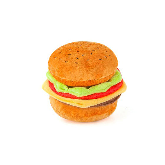 Classic American Burger Dog Toy