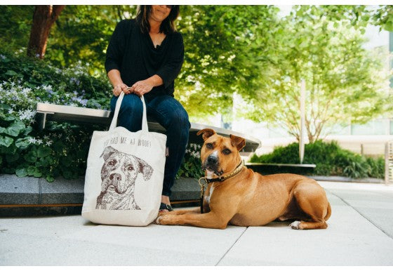 Rescue Dog Tote Bag "you had me at woof!"