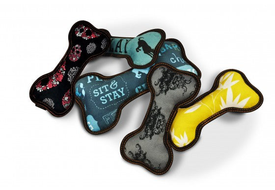 Roses & Skulls Soft Toy Bone for Dogs