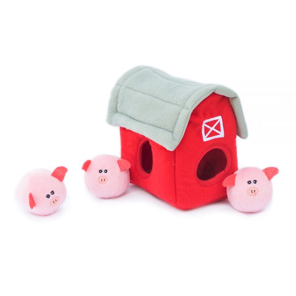 Barn & Piggies Puzzle Dog Toy