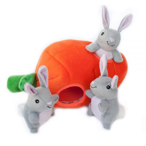 Carrot & Bunnies Puzzle Dog Toy