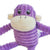 Spencer the Purple Crinkle Monkey Dog Toy, Small